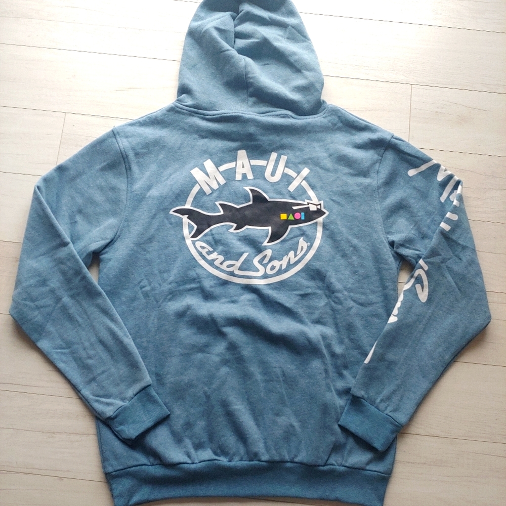 MAUI and Sons NEW Shark Nation Pullover Hoodie - Picture 4 of 10
